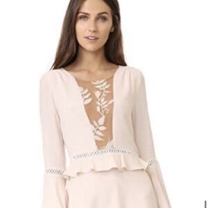 For Love & Lemons Emelia Dress Dusty Pink (XS)